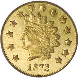 1872 $1 Indian Round 1 Dollar, BG-1207, R.4,