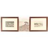 Image 1 : (2) Erwin E. Smith Framed Cowboy Photo Prints