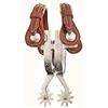 Image 1 : Kelly Rodeo Marked Nickel Plated Spurs