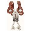 Image 1 : Kelly Rodeo Marked Nickel Plated Spurs