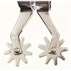 Image 2 : Kelly Rodeo Marked Nickel Plated Spurs