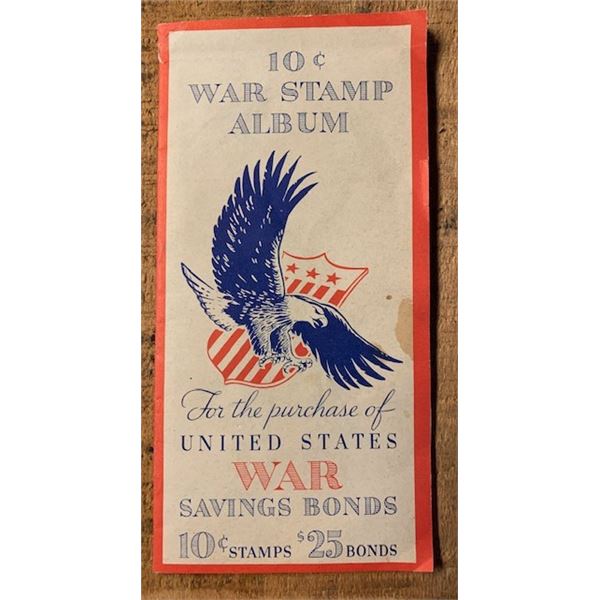 #1 - Rare WW2 – U.S. 10 Cent WAR STAMP ALBUM – “STAMP OUT THE AXIS”