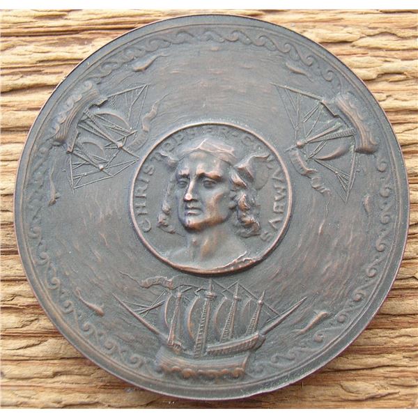 #4 - 1892 – 400 Year Commeration MEDALLION – 100 CITIZENS OF NEW YORK