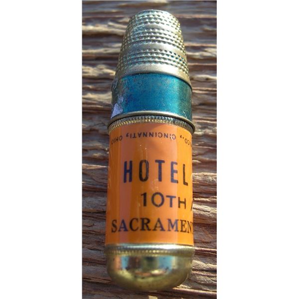 #15 - Early 1900s - Advertising Souvenir SEWING KIT – HOTEL LAND, SACRAMENTO, CALIF.