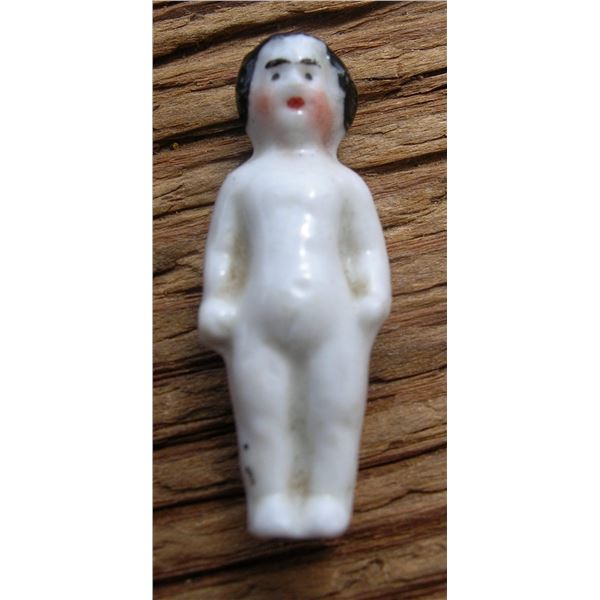 #17 -  Tiny Antique FROZEN CHARLOTTE Ceramic Doll – Only - 30mm Tall