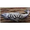 Image 2 : #18 - Vintage Sterling Silver SALMON with B B B Tie Pin