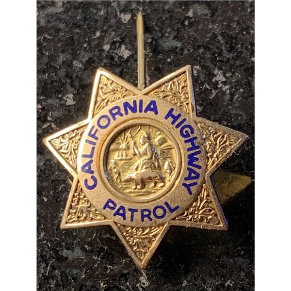 #26 - Tiny – ENTENMANN Gold Filled CALIFORNIA HIGHWAY PATROL – Sweetheart Badge