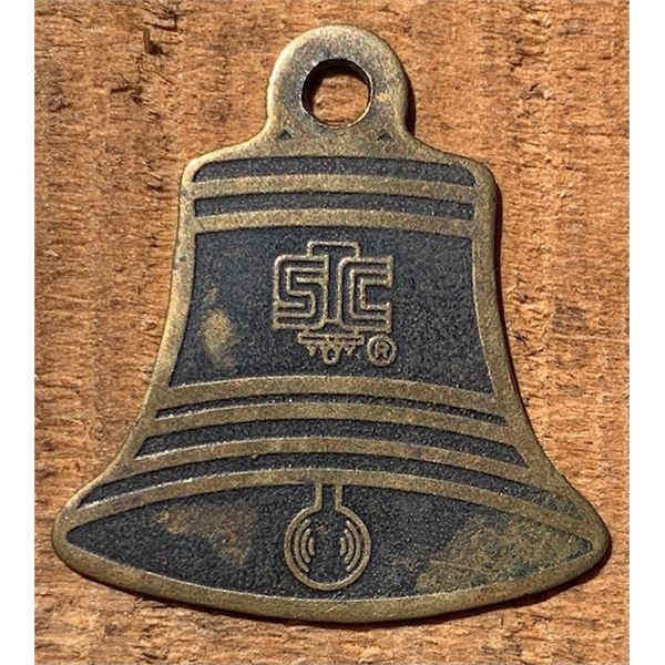 #42 - Advertising Charm – Brass Bell – SCHULMERICH CARILLONS – Bells & Chimes Maker