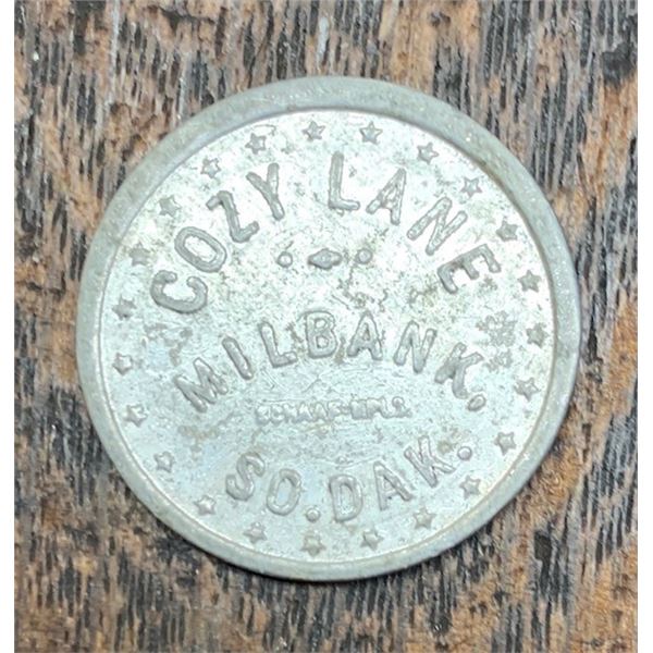 #78 – COZY LANE – MILBANK, SOUTH DAKOTA– Good For 10c In Trade (Merchant Token)