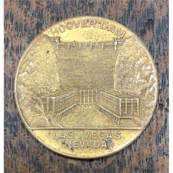 #84 – 1931 Las Vegas Original Souvenir Medallion – Start of Construction of HOOVER DAM (BOULDER CANY
