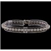 Image 1 : 14KT White Gold 3.02 ctw Diamond Tennis  Bracelet