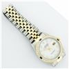 Image 6 : Rolex Mens 2 Tone Mother Of Pearl Diamond & Sapphire 36MM Datejust Wristwatch