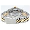 Image 7 : Rolex Mens 2 Tone Blue Diamond & Sapphire Oyster Perpetual Datejust Wriswatch 36