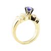 Image 4 : 1.66 ctw Blue Sapphire And Diamond Ring - 14KT Yellow Gold
