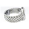 Image 5 : Rolex Mens Stainless Steel Black Roman Diamond & Ruby Datejust Wristwatch 36MM