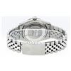 Image 7 : Rolex Mens Stainless Steel Black Roman Diamond & Ruby Datejust Wristwatch 36MM