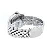 Image 9 : Rolex Mens Stainless Steel Black Roman Diamond & Ruby Datejust Wristwatch 36MM