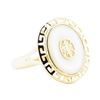 Image 1 : Inlaid Mother of Pearl Ring - 14KT Yellow Gold