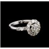 Image 1 : 14KT White Gold 1.83 ctw Diamond Ring