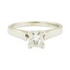 Image 2 : 0.59 ctw Diamond Engagement Ring - 14KT White Gold