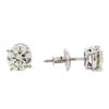 Image 2 : 1.41 ctw Diamond Stud Earrings - 14KT White Gold