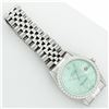 Image 6 : Rolex Mens Stainless Steel Blue Diamond 36MM Oyster Perpetual Datejust Wristwatc