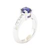 Image 4 : 1.93 ctw Sapphire And Diamond Ring - 14KT White Gold