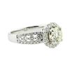 Image 1 : 1.88 ctw Diamond Engagement Ring - 18KT White Gold