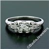 Image 2 : Art Deco Platinum 0.50 ctw Old European Diamond Engagement Ring