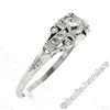 Image 6 : Art Deco Platinum 0.50 ctw Old European Diamond Engagement Ring