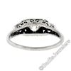 Image 9 : Art Deco Platinum 0.50 ctw Old European Diamond Engagement Ring