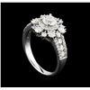 Image 4 : 14KT White Gold 1.89 ctw Diamond Ring