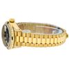 Image 8 : Rolex Ladies 18K Yellow Gold Black Diamond And Sapphire President Wristwatch Wit