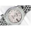 Image 1 : Rolex Ladies Stainless Steel Pink Diamond 18K Gold Bezel Datejust Wristwatch Wit