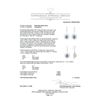 Image 3 : 11.90 ctw Tanzanite And Diamond Earrings - 18KT White Gold