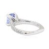Image 3 : 3.06 ctw Sapphire and Diamond Ring - 14KT White Gold