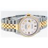 Image 6 : Rolex Mens 2 Tone Mother Of Pearl Diamond 36MM Oyster Perpetual Datejust