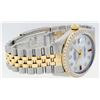 Image 8 : Rolex Mens 2 Tone Mother Of Pearl Diamond 36MM Oyster Perpetual Datejust