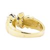 Image 3 : 1.47 ctw Blue Sapphire And Diamond Ring - 14KT Yellow Gold