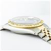 Image 8 : Rolex 2T Blue Vignette Pyramid Diamond Oyster Perpetual Datejust 36MM