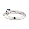 Image 3 : 0.75 ctw Sapphire and Diamond Ring - 18KT White Gold