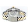 Image 7 : Rolex Mens 2 Tone Mother Of Pearl Diamond & Emerald 36MM Datejust Wristwatch