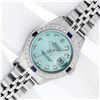 Image 2 : Rolex Ladies Stainless Steel Ice Blue Diamond 26MM Oyster Perpetaul Datejust Wit