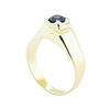 Image 4 : 0.99 ctw Blue Sapphire Ring - 14KT Yellow Gold
