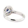 Image 3 : 1.42 ctw Sapphire And Diamond Ring - 14KT White Gold