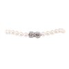 Image 3 : 0.71 ctw Diamond and South Sea Pearl Necklace - 14KT White Gold