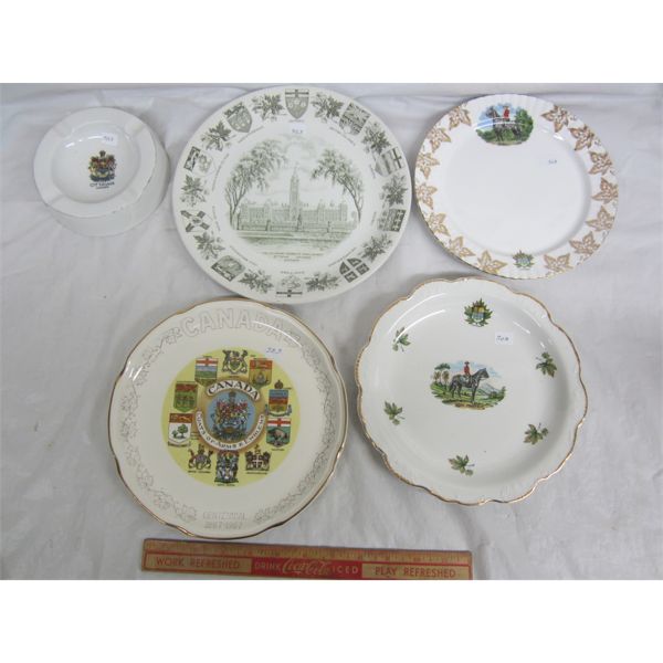 5 Canadian Plates no damage