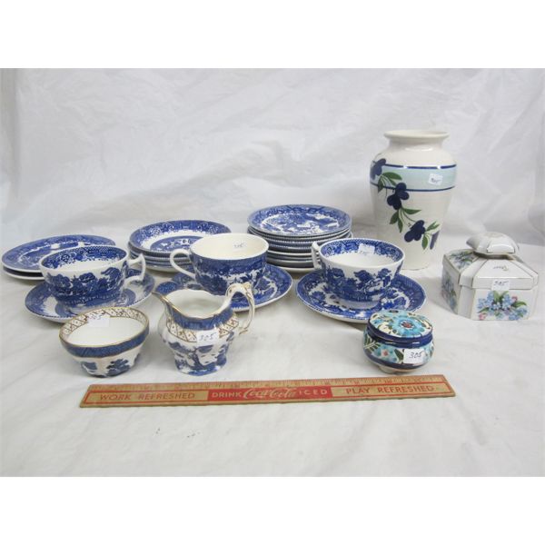 Lot of Blue and White China no damage