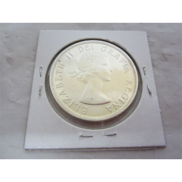 Canadian Silver Dollar 1958