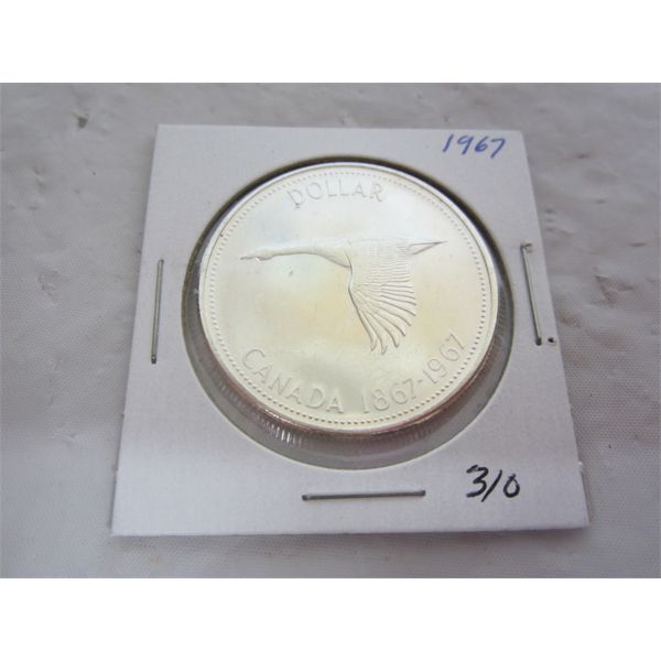 Canadian Silver Dollar 1967